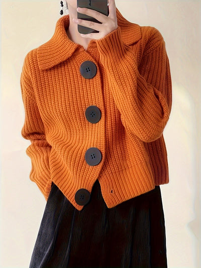 Fiora | Button-Up Knit Sweater
