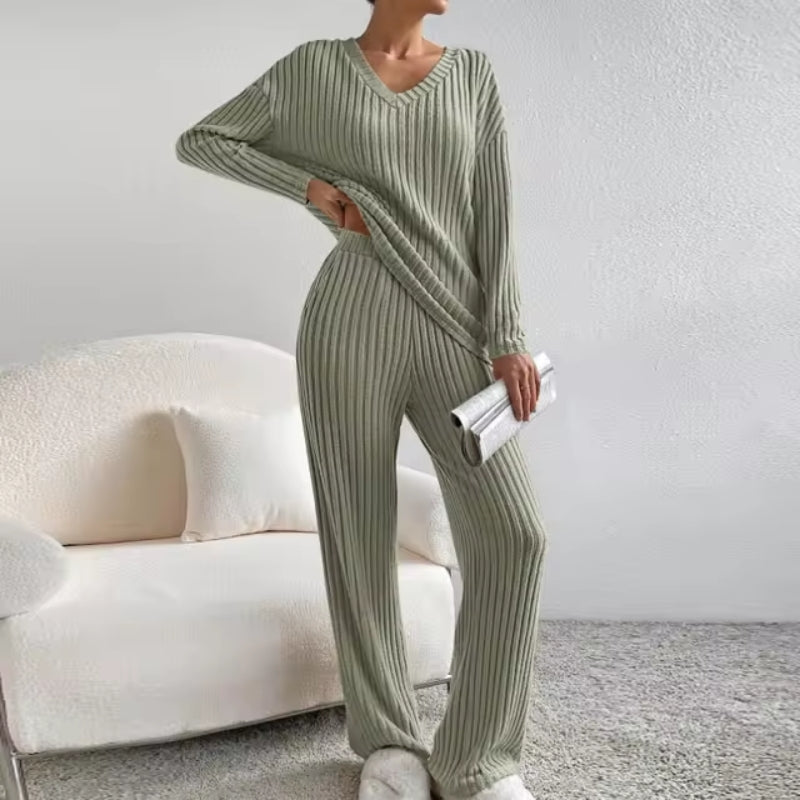 Heidi | Ribbed Knit Lounge Set