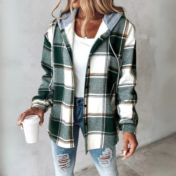 Blaire | Plaid Hooded Sweater