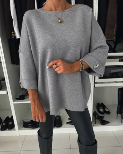 Frigg | Button Sleeve Sweater