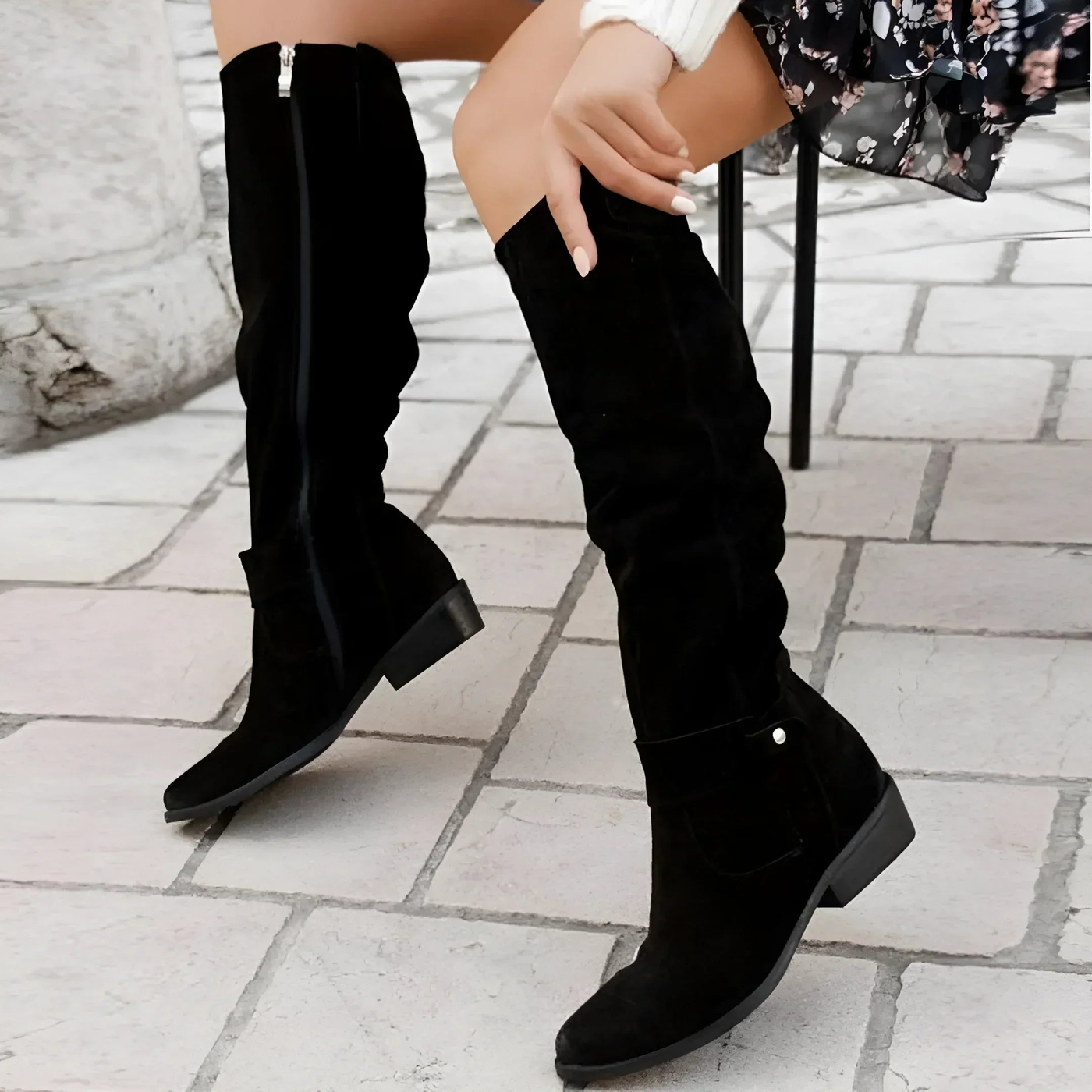 Victoria | Suede Knee-High Boots