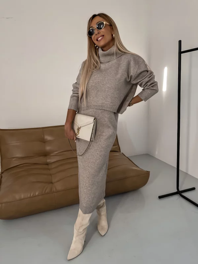 Celeste | Knit Sweater & Skirt Set
