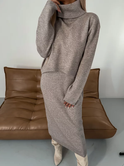 Celeste | Knit Sweater & Skirt Set