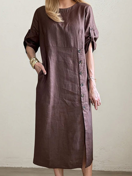 Lesley | Side Button Detail Dress
