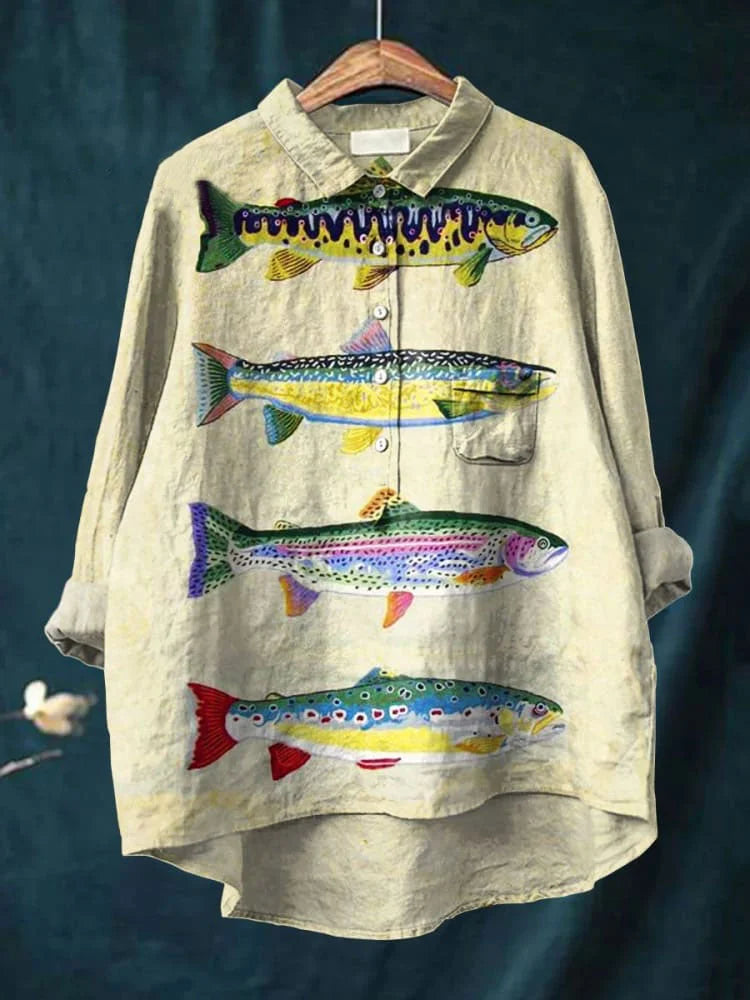Elizabeth | Fish Frenzy Shirt