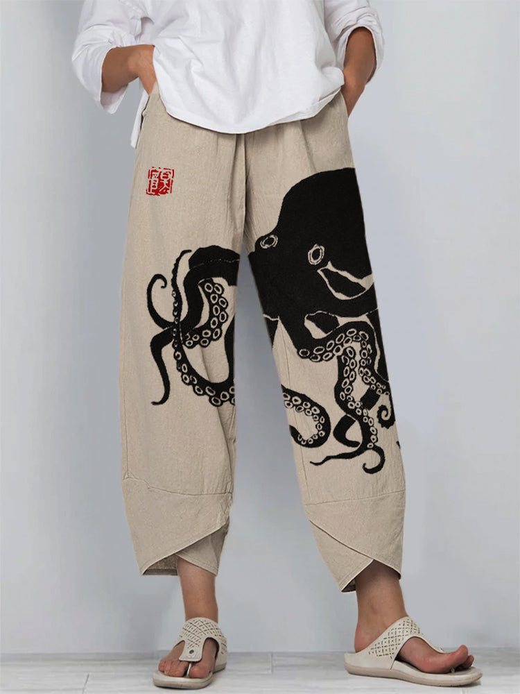 Sofia | Octopus Ink Print Pants
