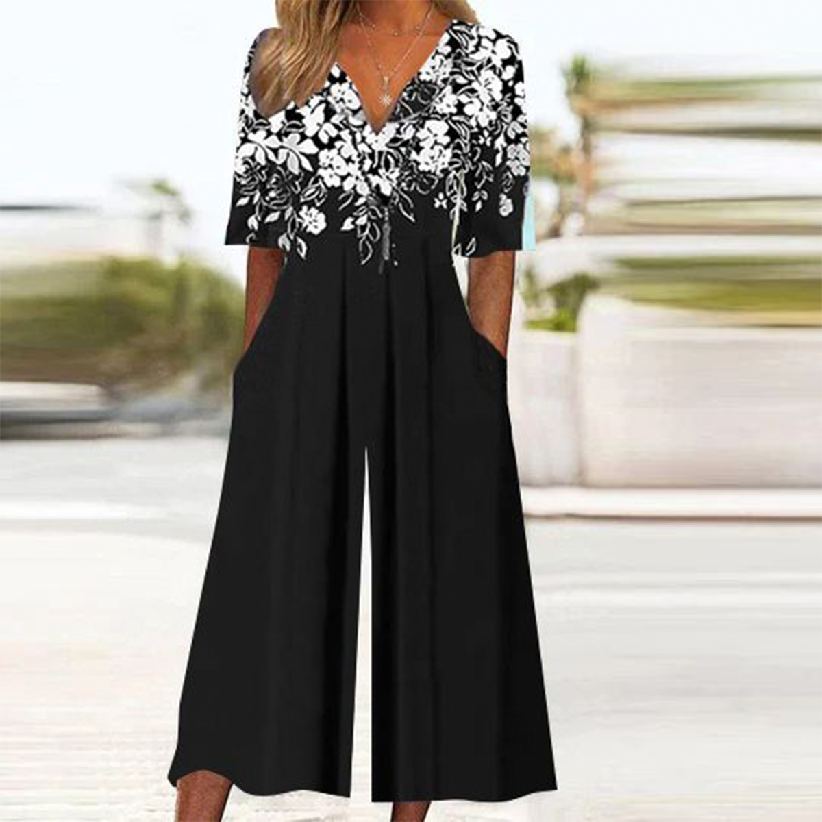 Pina | Classic Floral Jumpsuit