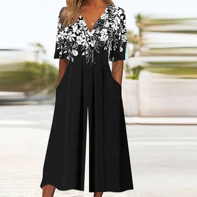 Pina | Classic Floral Jumpsuit
