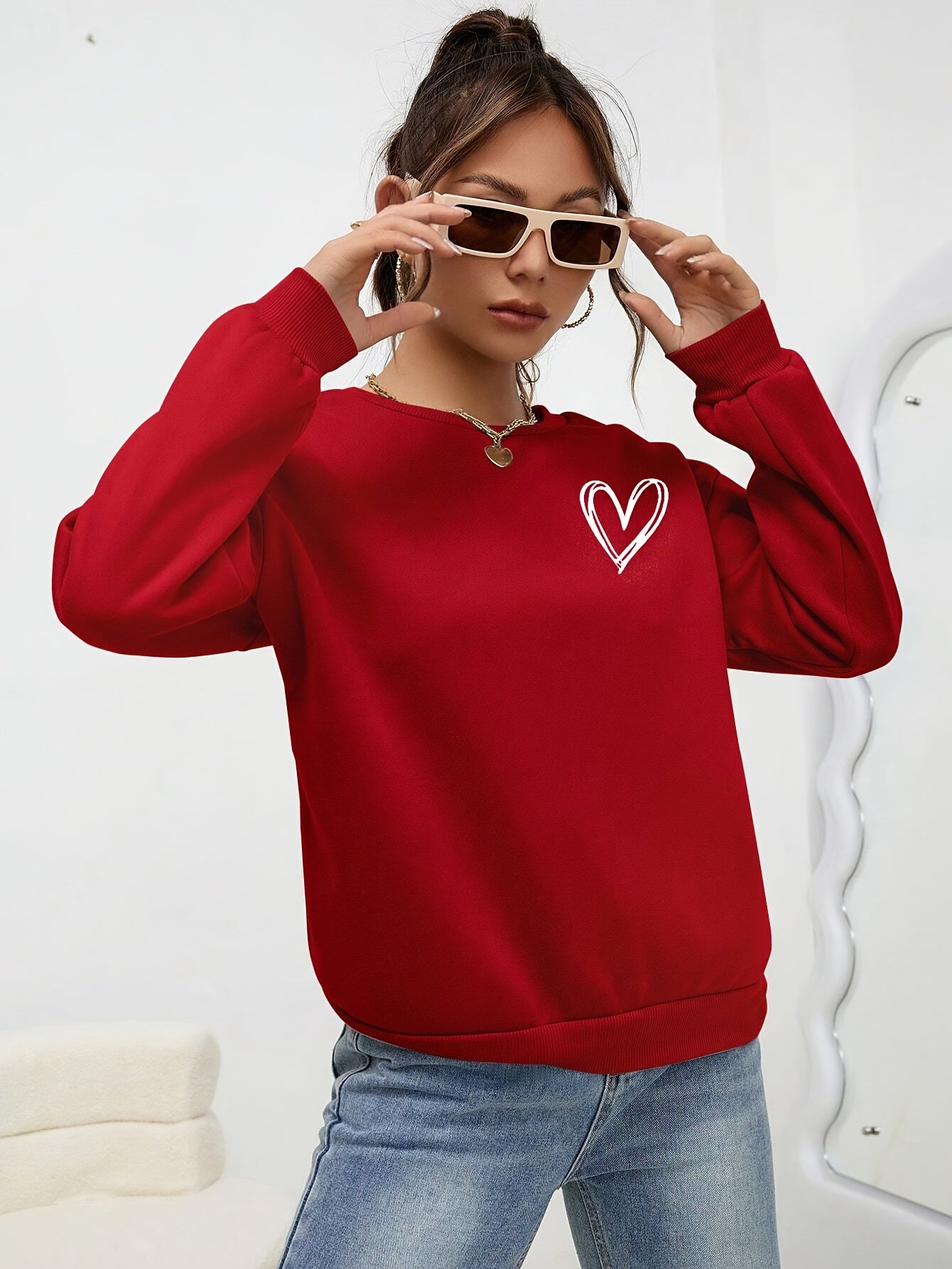 Felina | Heart Detail Sweater