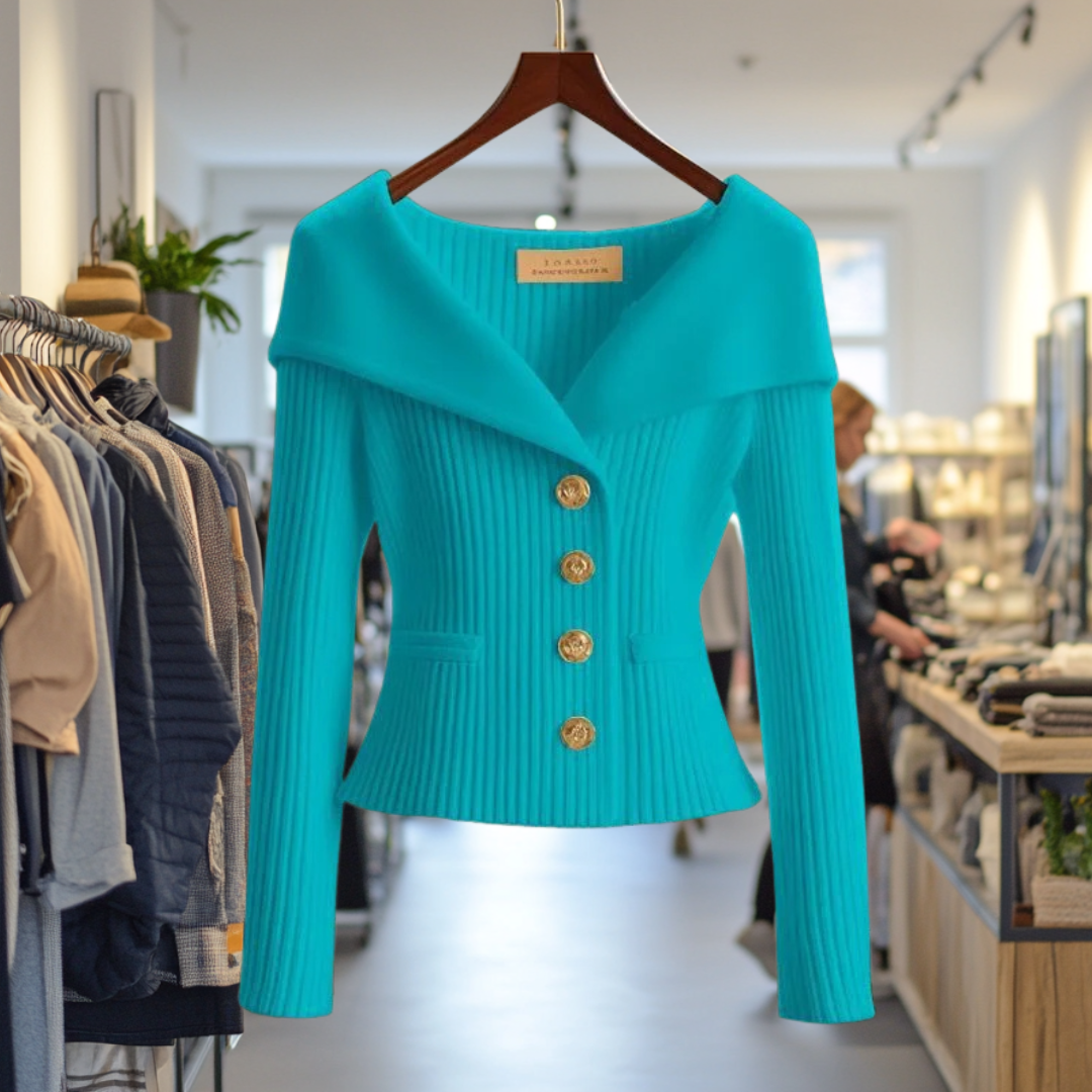 Flavia | Elegant Button Sweater