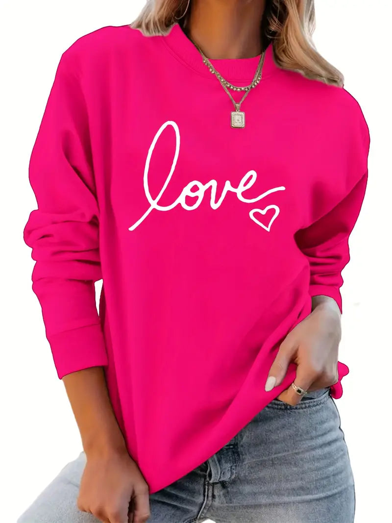 Fiona | Love Print Sweater
