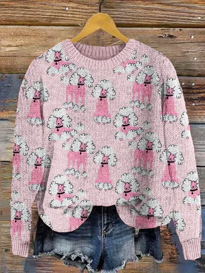 Lucia | Playful Poodle Sweater