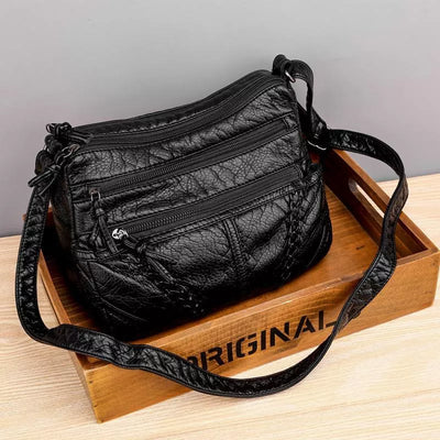 Astrid | Braided Detail Leather Crossbody