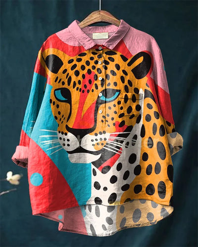 Edna | Bold Leopard Shirt
