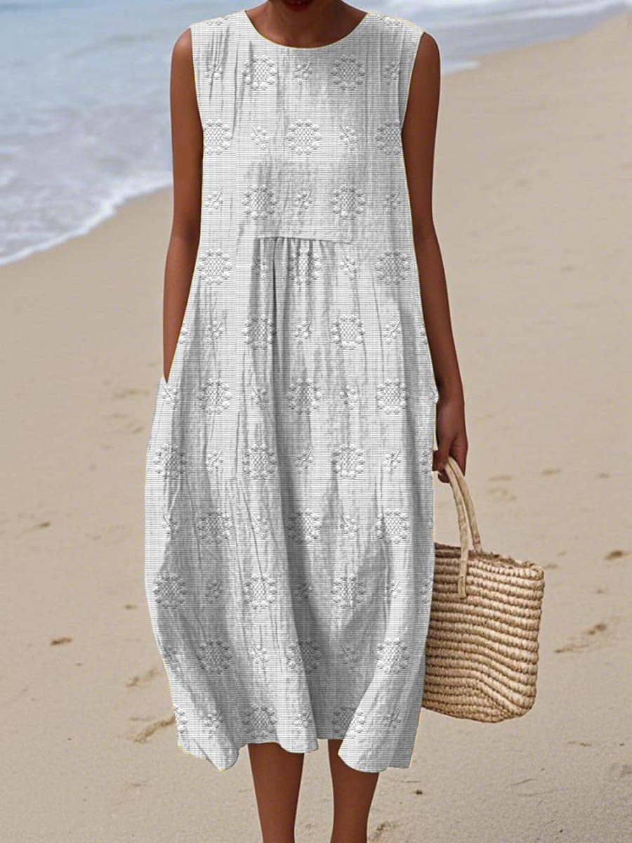 Cici | Floral Embroidery Dress
