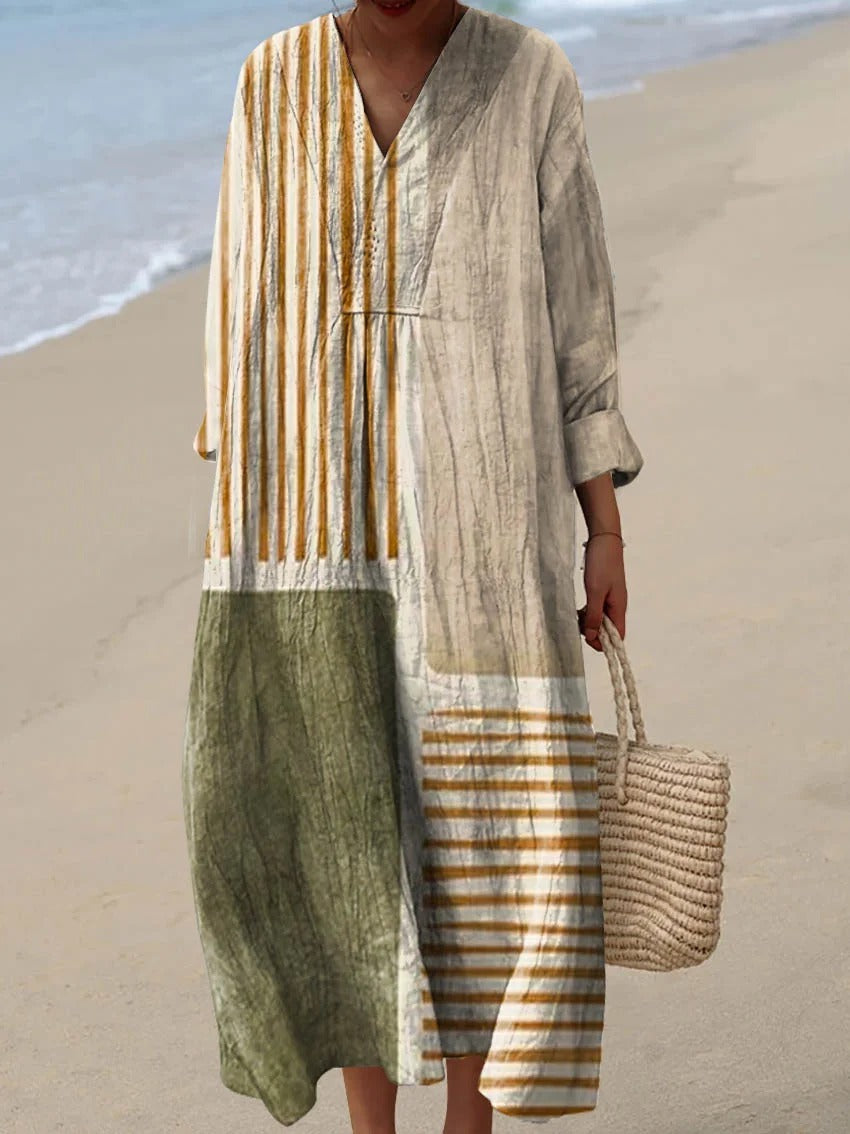 Sienna | Striped Color Block Dress