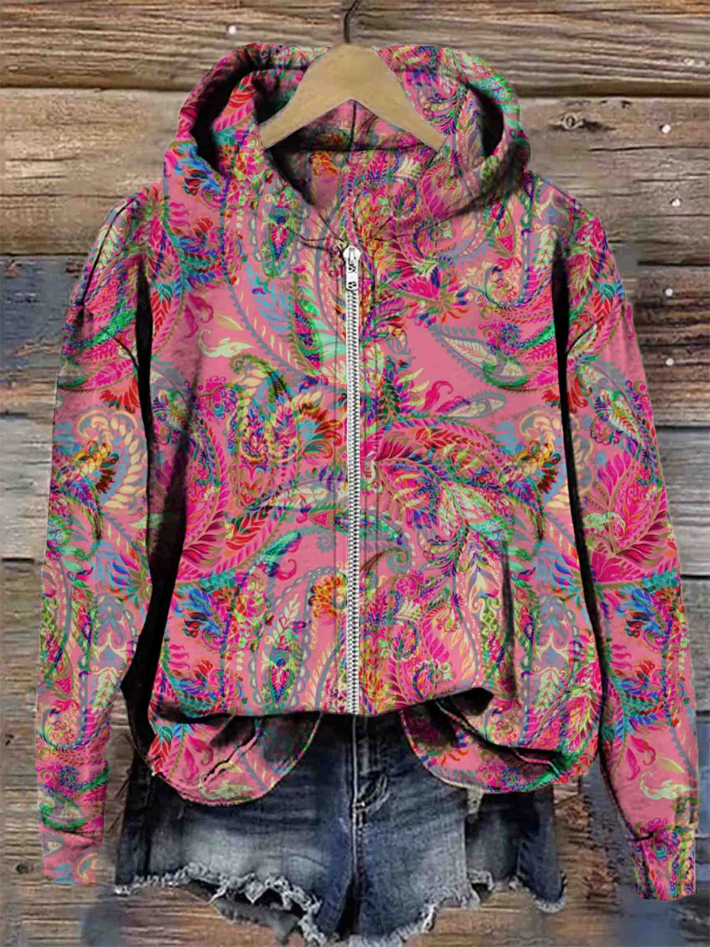 Aria | Boho Paisley Hoodie