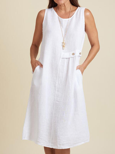 Clara | Casual Button Detail Dress