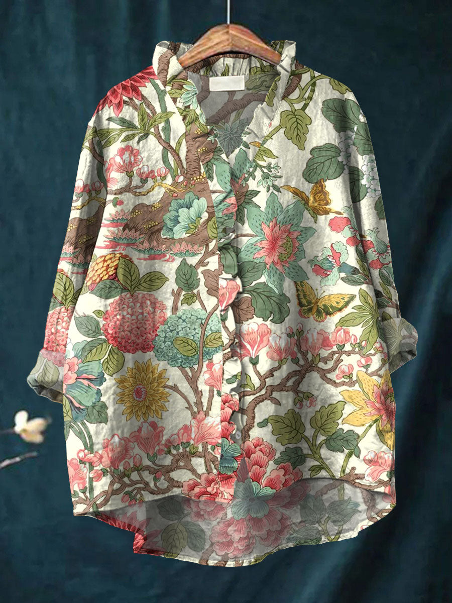 Nicole | Ruffle Collar Boho Blouse