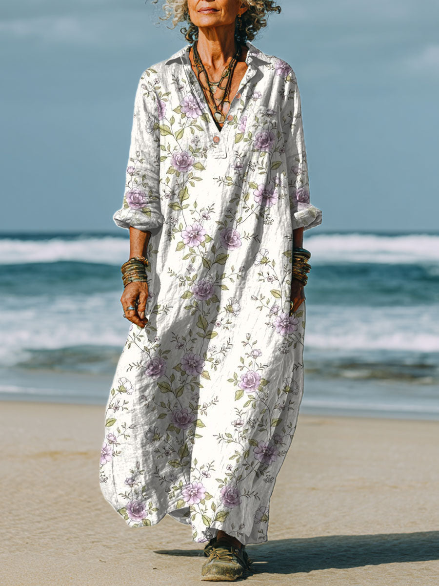 Eliza | Lavender Rose Dress