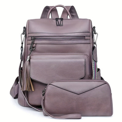 Ida | Convertible Leather Backpack & Purse Set