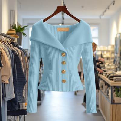 Flavia | Elegant Button Sweater