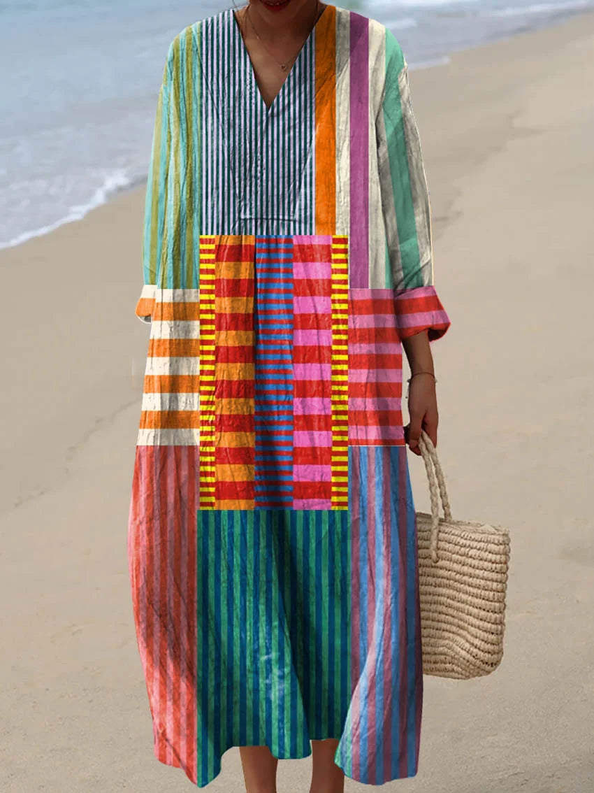 Olivia | Playful Stripes Dress