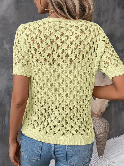 Fabienne | Knitted Crochet Blouse