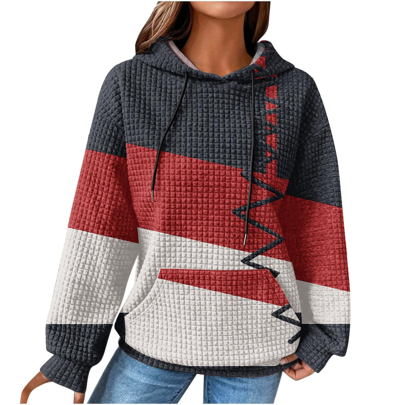 Frederica | Bold Stripes Hoodie