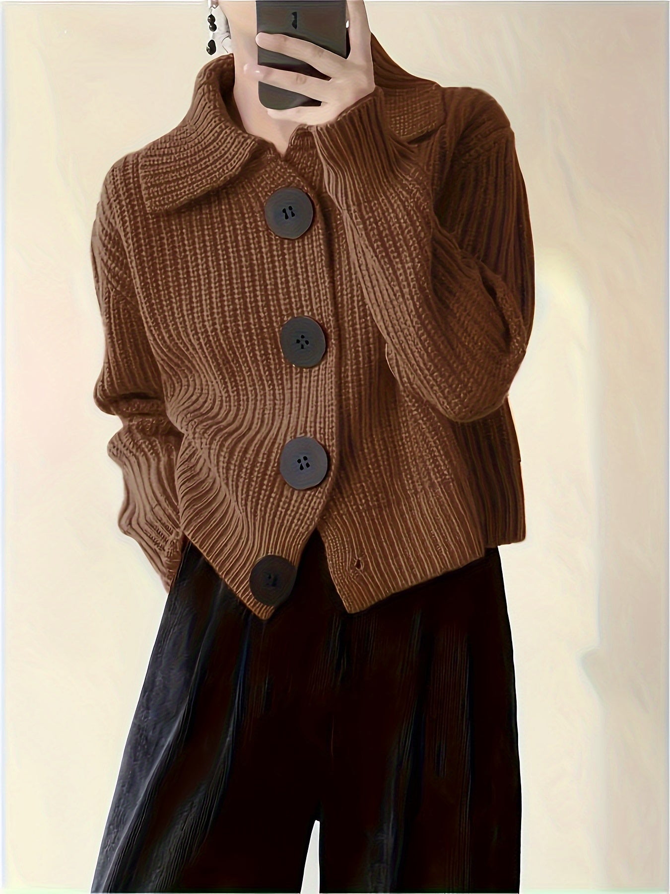 Fiora | Button-Up Knit Sweater