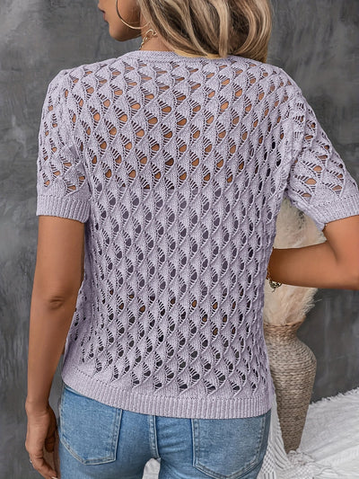 Fabienne | Knitted Crochet Blouse