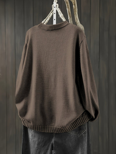 Amelia| Playful Button Sweater