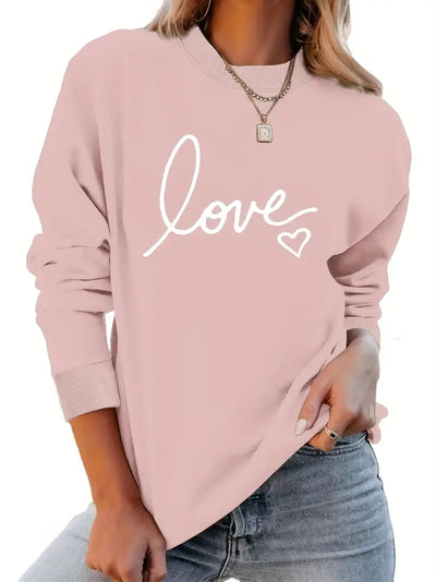 Fiona | Love Print Sweater