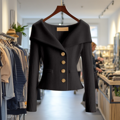 Flavia | Elegant Button Sweater
