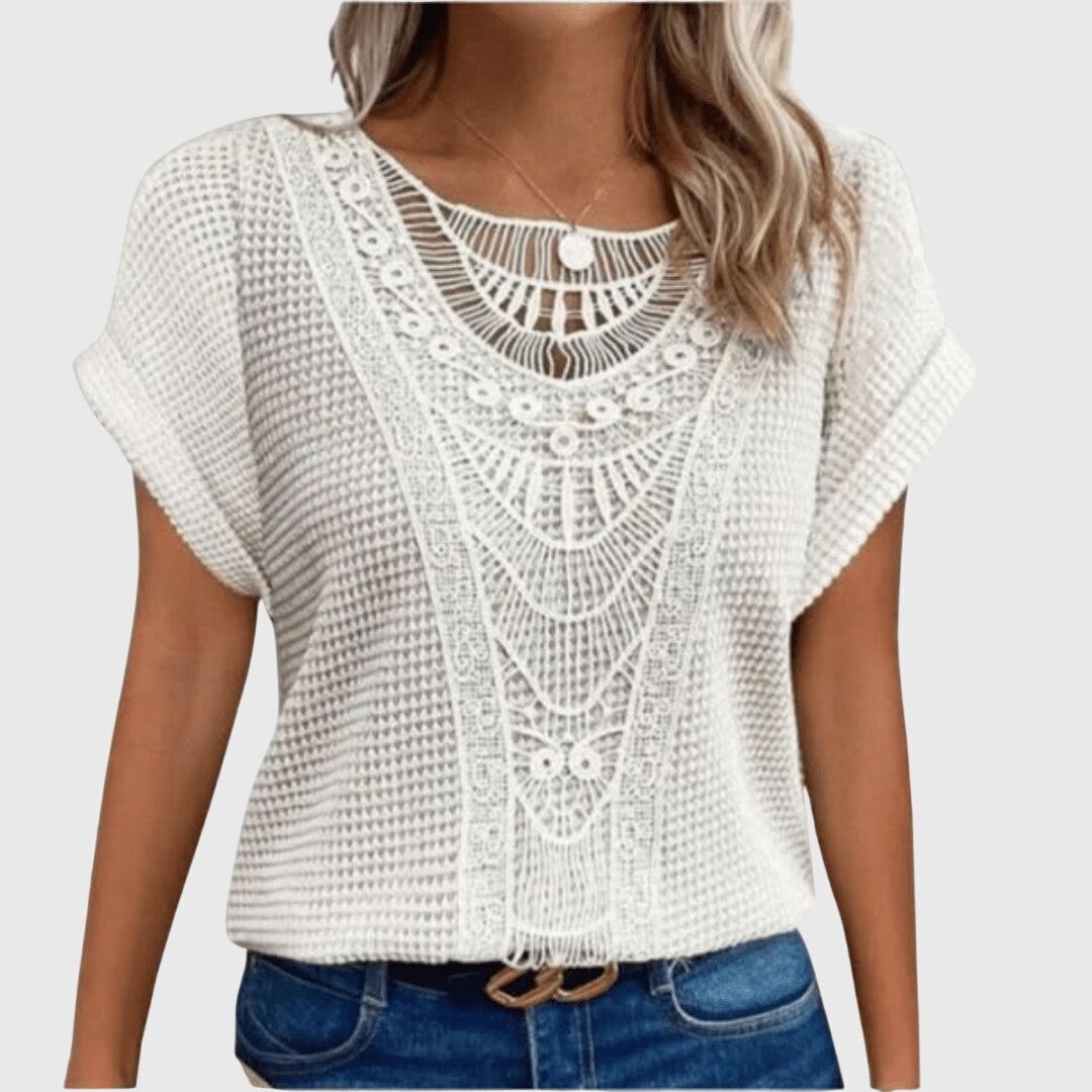 Florentina | Crochet Detail Blouse