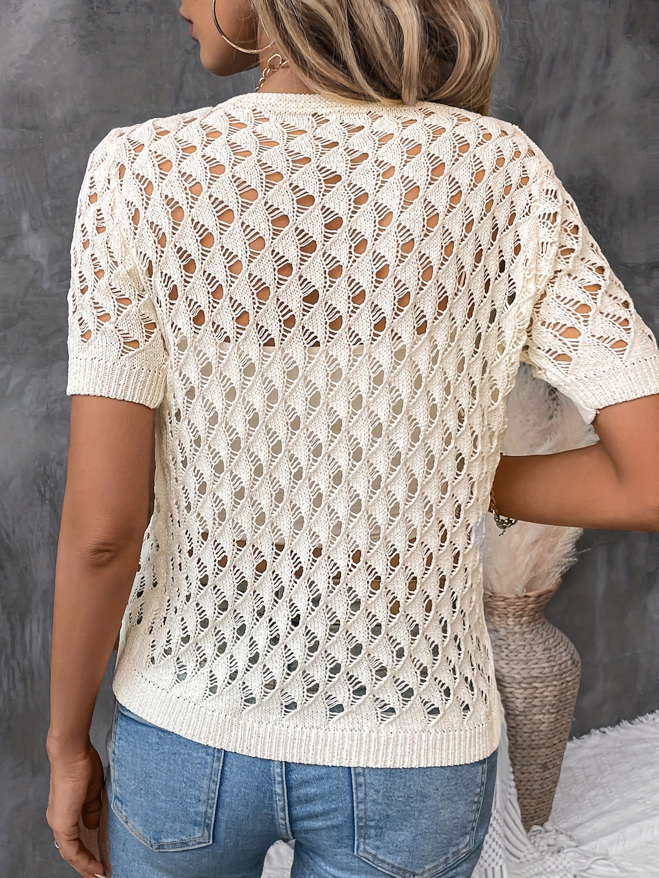 Fabienne | Knitted Crochet Blouse