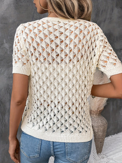 Fabienne | Knitted Crochet Blouse