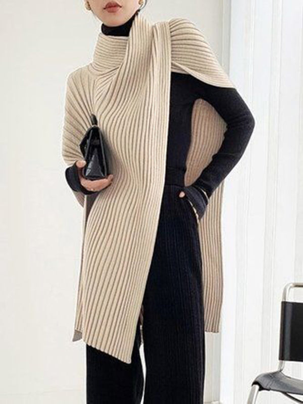 Oaklyn | Asymmetrical Drape Sweater