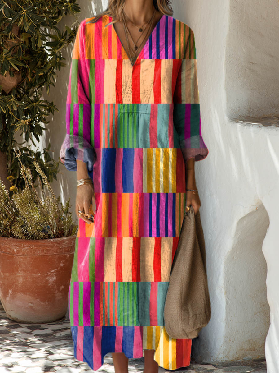 Klara | Prism Stripe Dress