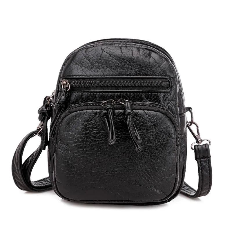 Birgitte | Compact Brown Leather Crossbody