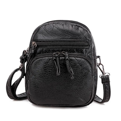 Birgitte | Compact Brown Leather Crossbody