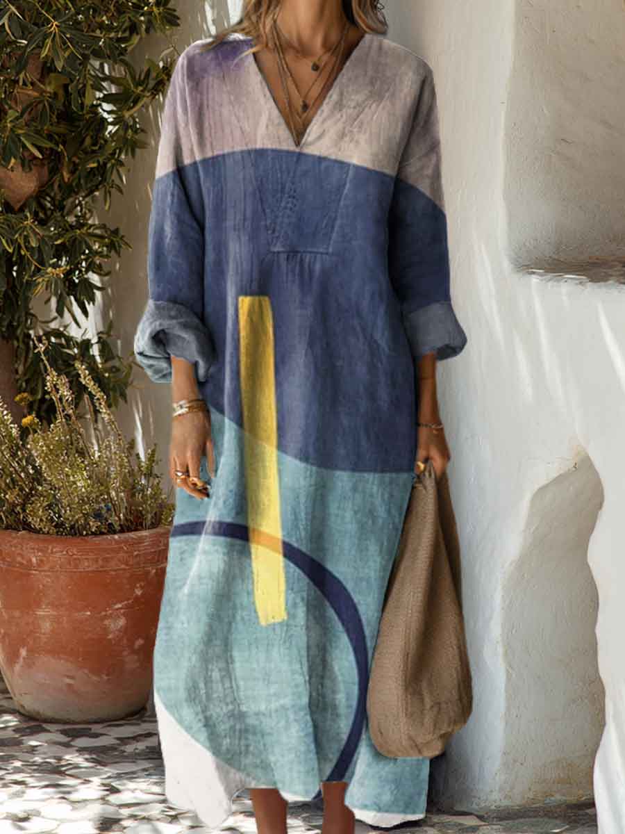 Stine | Abstract Flow Dress