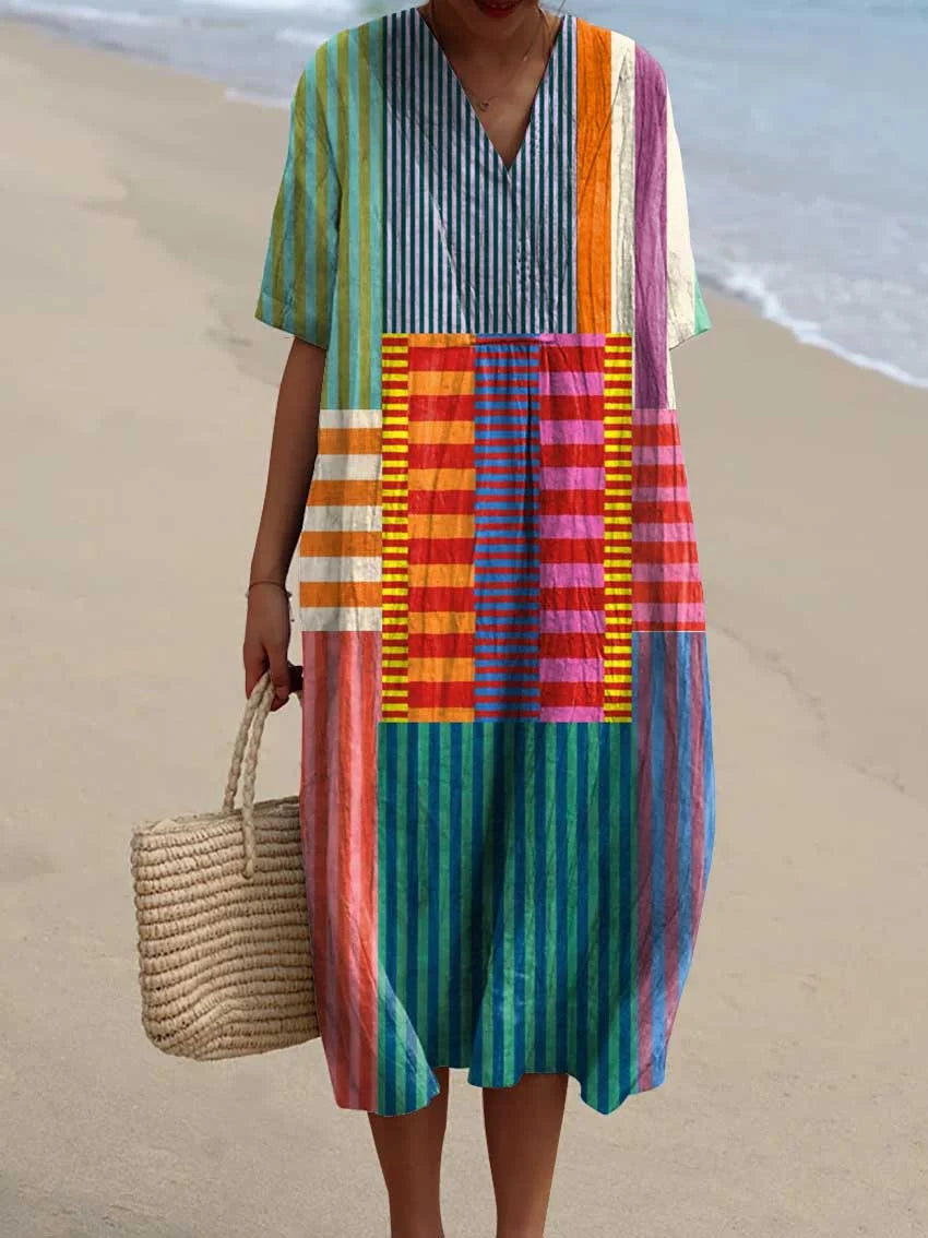 Olivia | Playful Stripes Dress