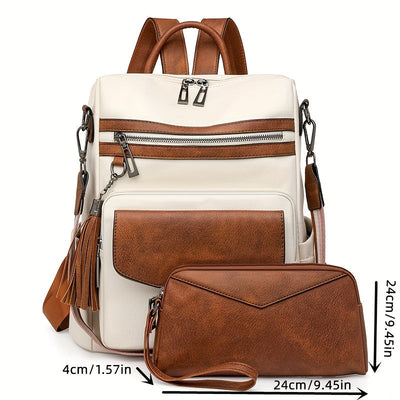 Ida | Convertible Leather Backpack & Purse Set
