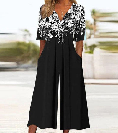 Pina | Classic Floral Jumpsuit