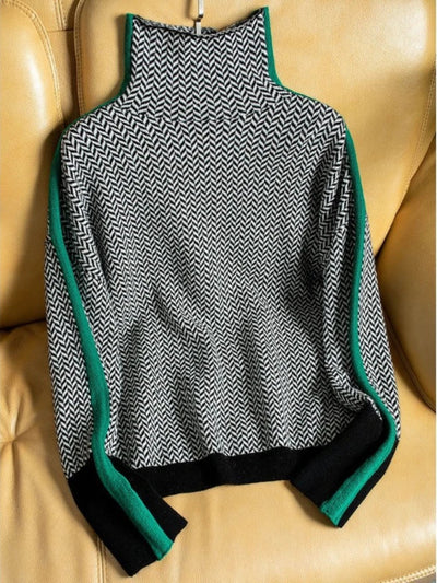 Calliope | Herringbone Knit Sweater