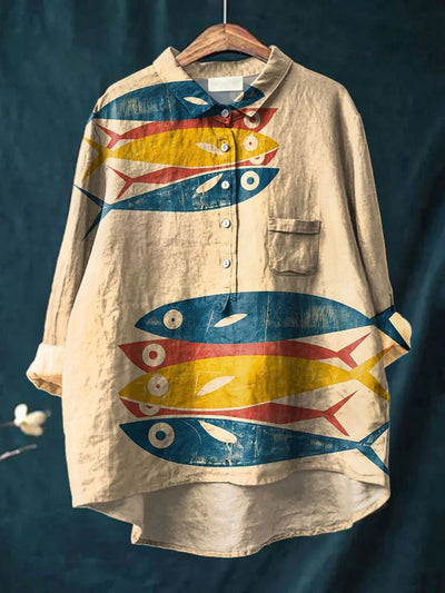 Elizabeth | Fish Frenzy Shirt