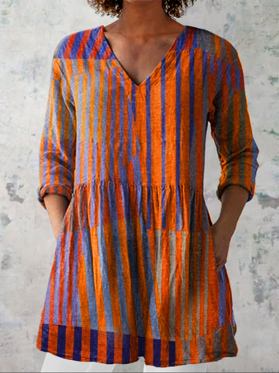 Fabrizia | Sunset Stripes Blouse