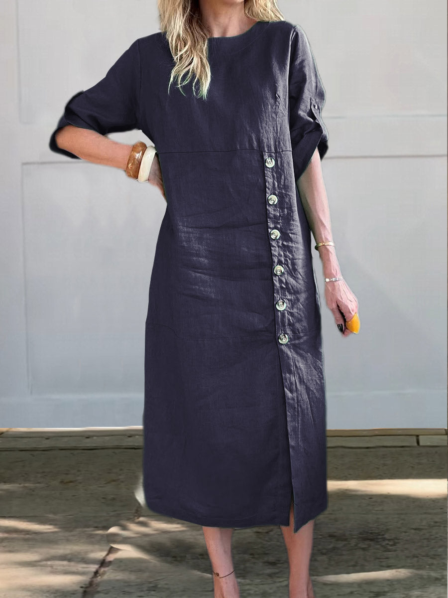 Lesley | Side Button Detail Dress