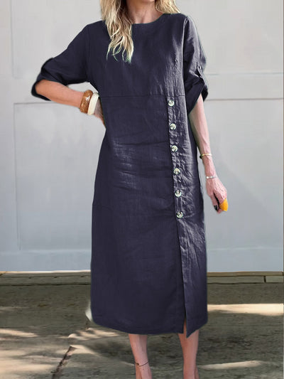 Lesley | Side Button Detail Dress